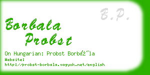 borbala probst business card